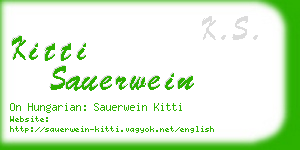 kitti sauerwein business card